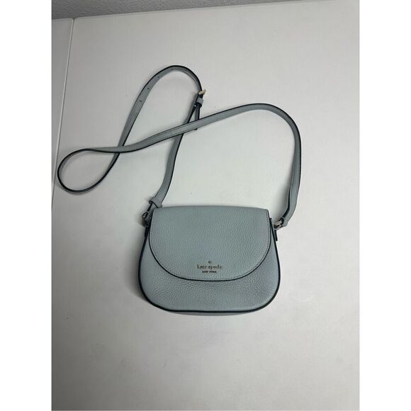 Kate Spade Handbags - Kate Spade Leila Mini Flap Crossbody Avalon Mist Green Blue See Description